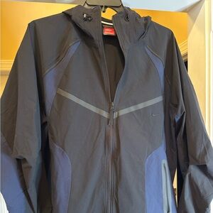 Nike Tech Black and Navy Men's Lightweight Windbreaker Jacket